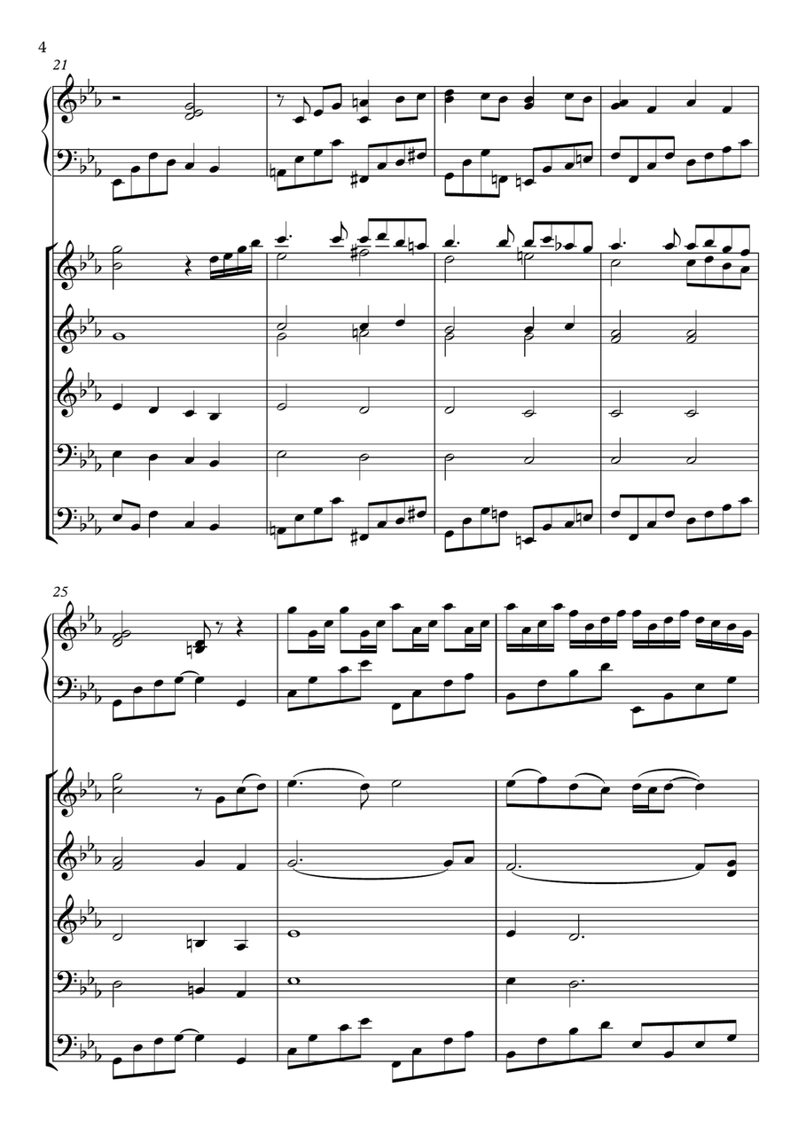 Song From A Secret Garden (Korean Version) String Orchestra scores gallery preview page 4