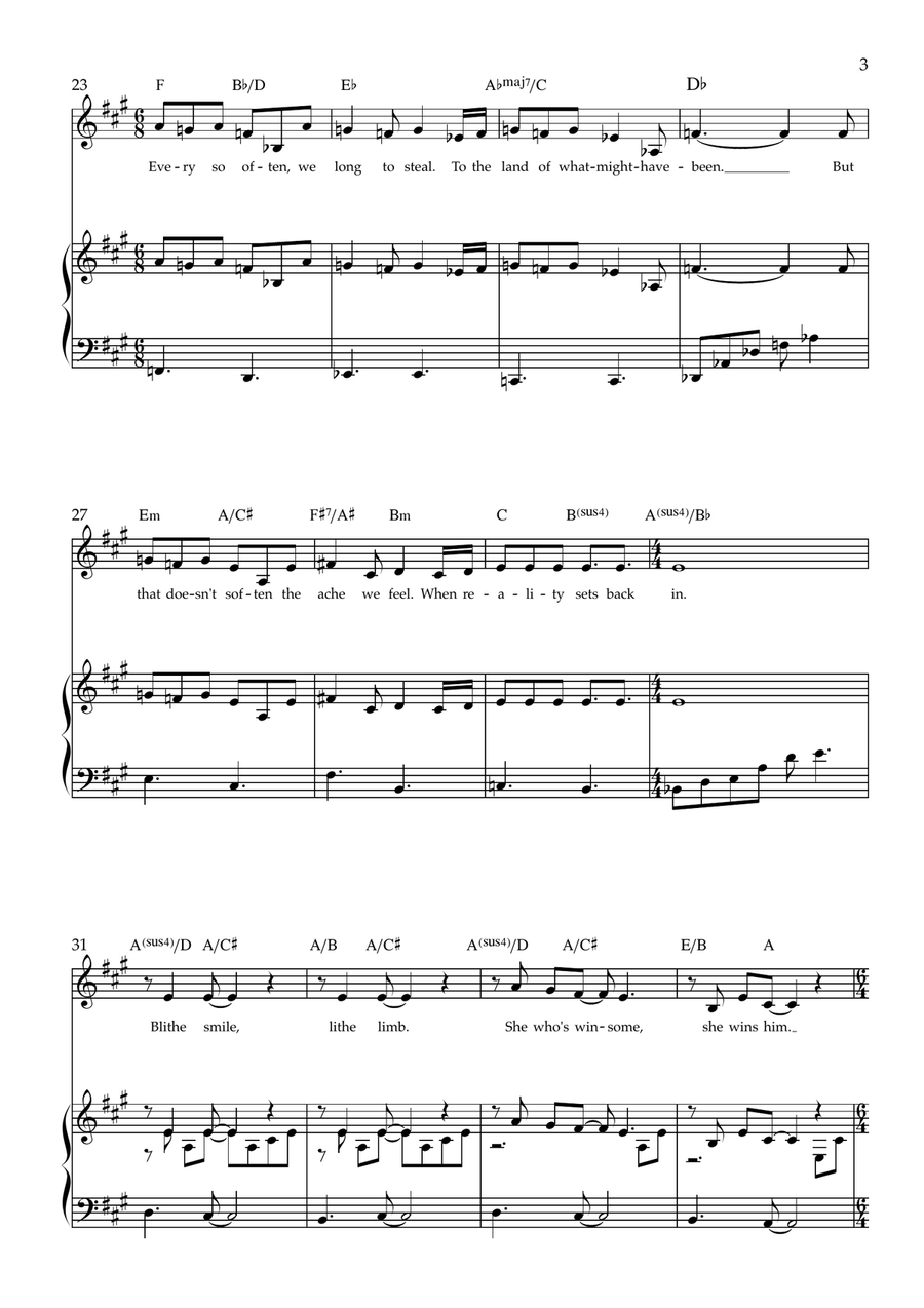 I'm Not That Girl I'm Not That Girl Piano, Vocal scores gallery preview page 3