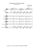 Song From A Secret Garden (Korean Version) - Score Only