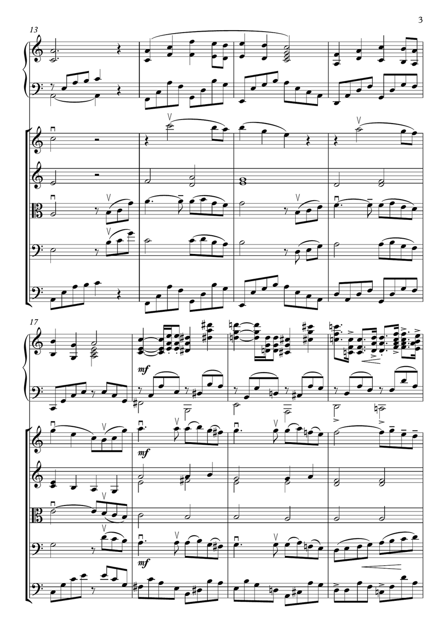 Song From A Secret Garden (Korean Version) - Score Only String Orchestra scores gallery preview page 3