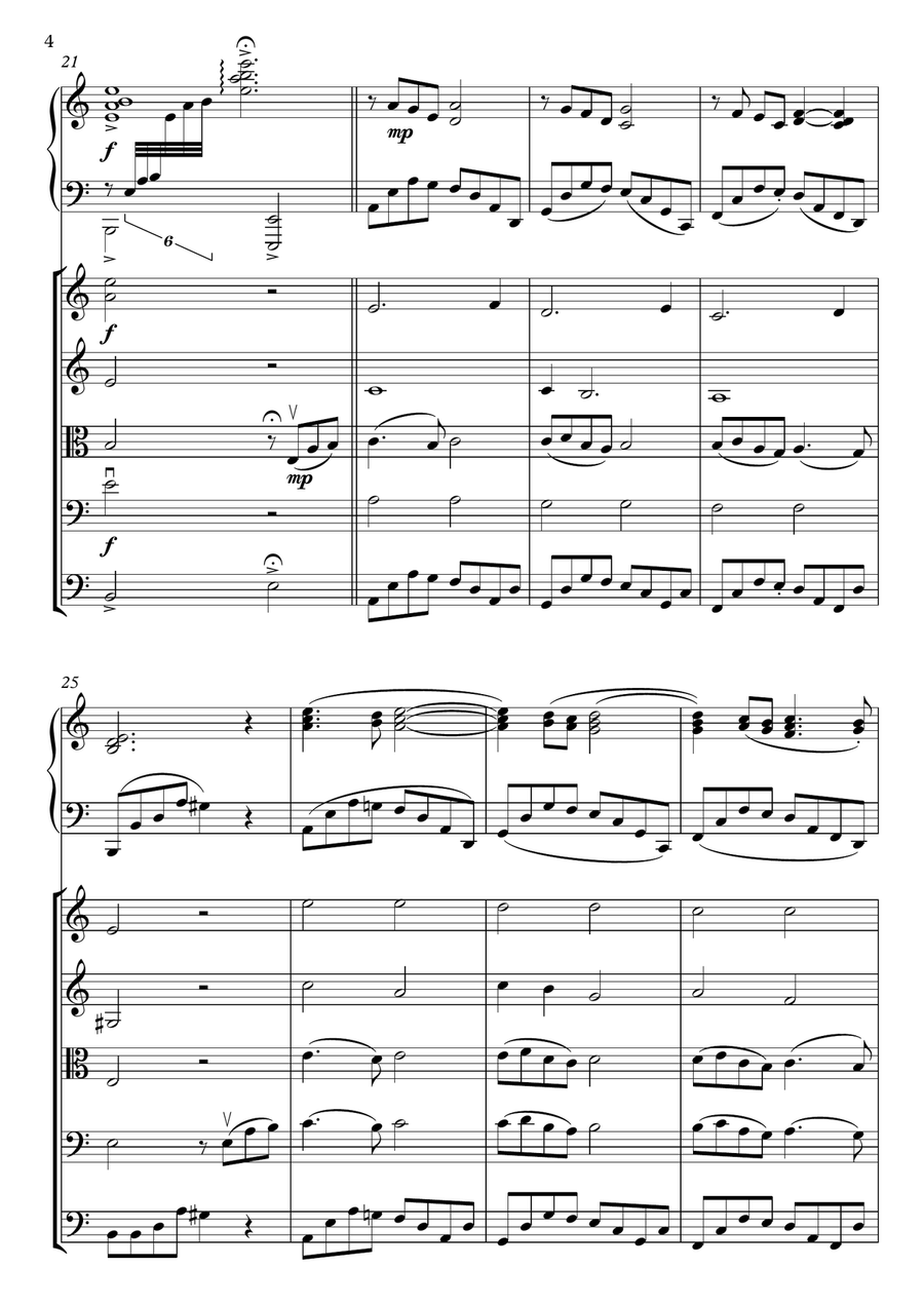 Song From A Secret Garden (Korean Version) String Orchestra scores gallery preview page 4