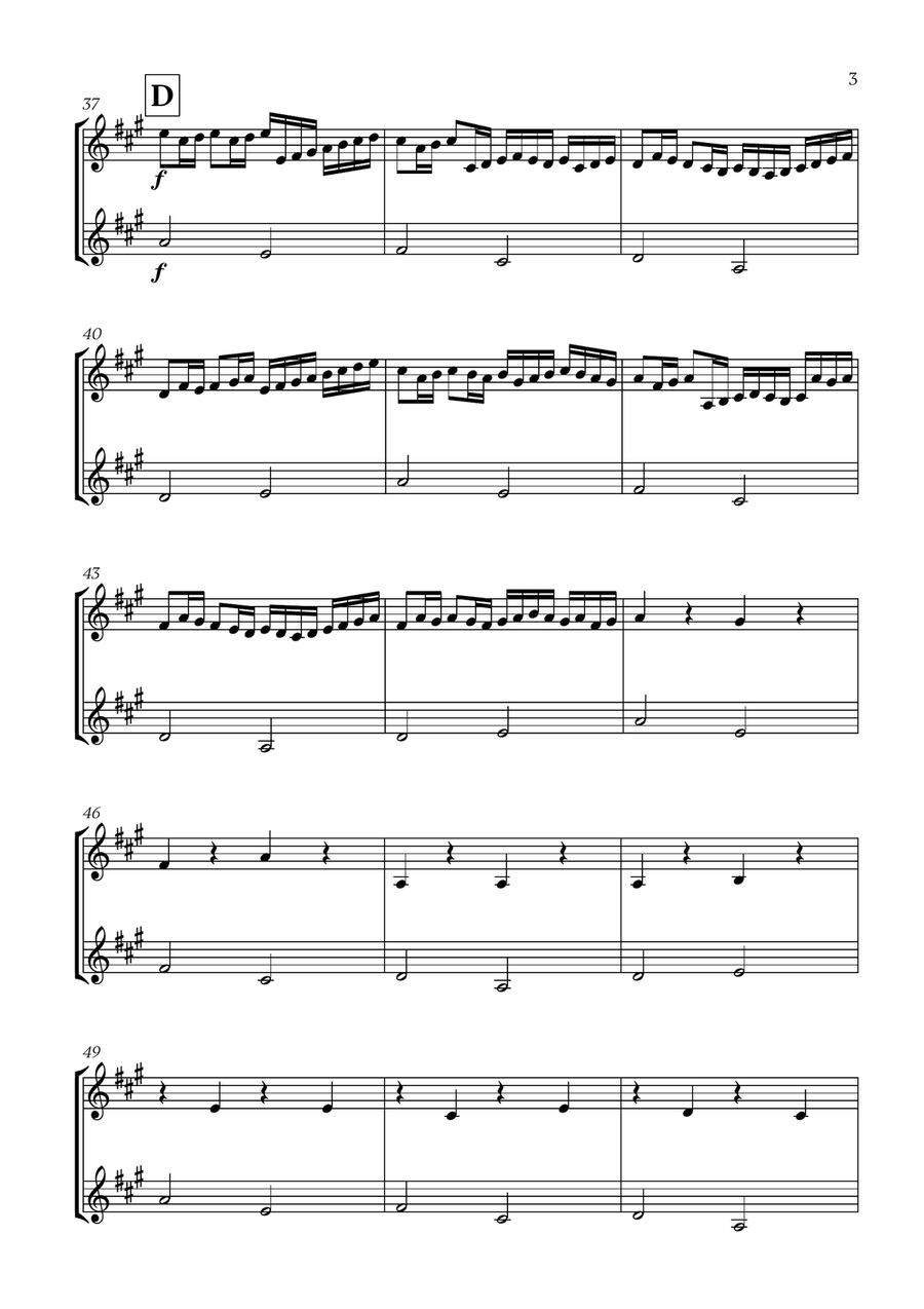 Pachelbel - Canon in D (for French Horn Duet) Brass Duet scores gallery preview page 3