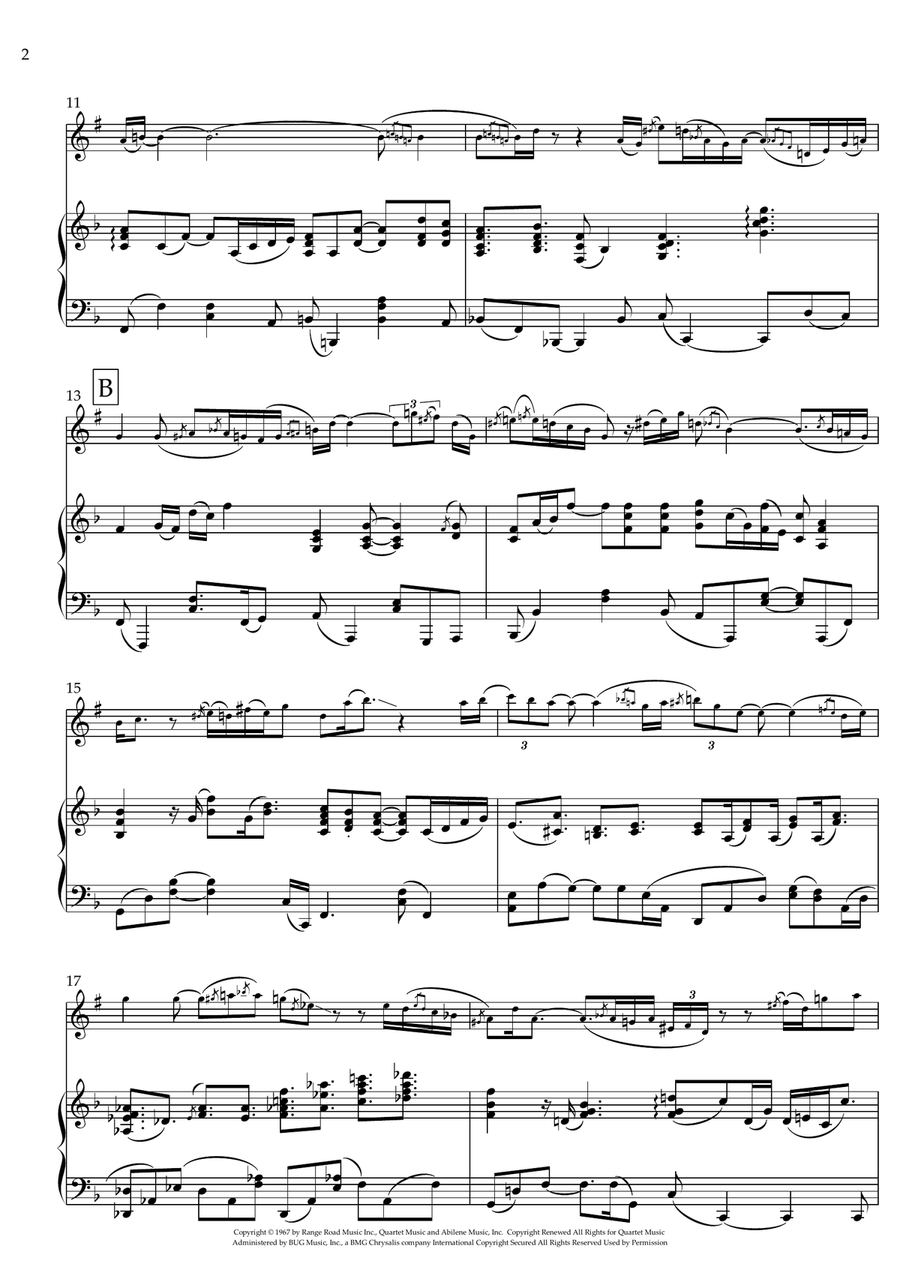 What A Wonderful World Soprano Saxophone scores gallery preview page 2