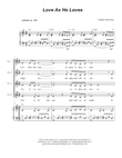 Love As He Loves (SATB)