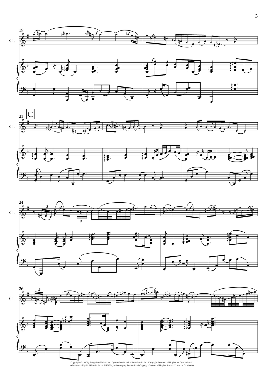 What A Wonderful World What A Wonderful World B-Flat Clarinet scores gallery preview page 3