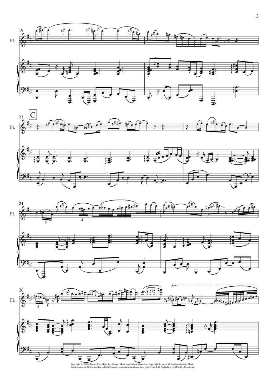 What A Wonderful World What A Wonderful World Flute scores gallery preview page 3