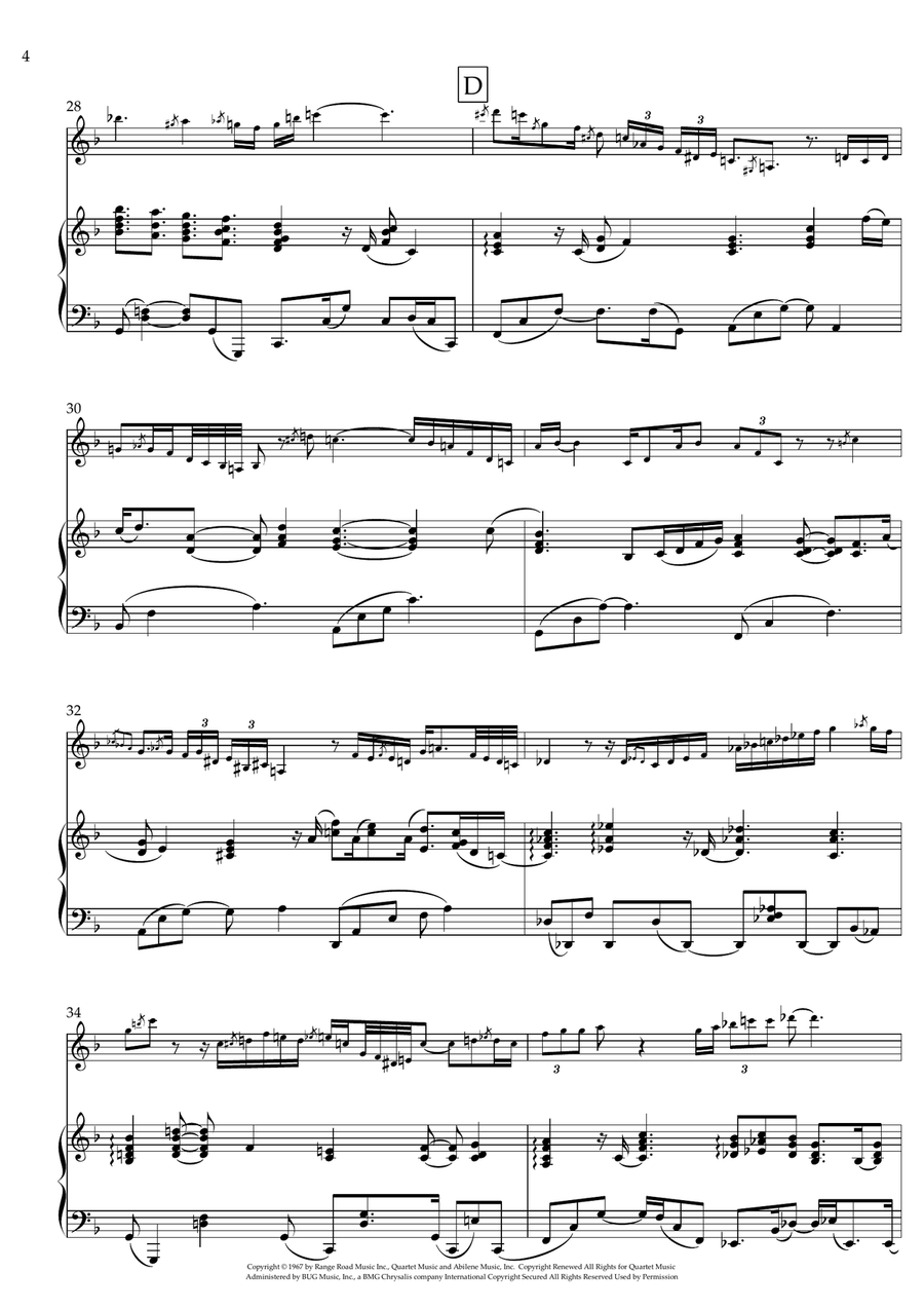What A Wonderful World What A Wonderful World Violin Solo scores gallery preview page 4