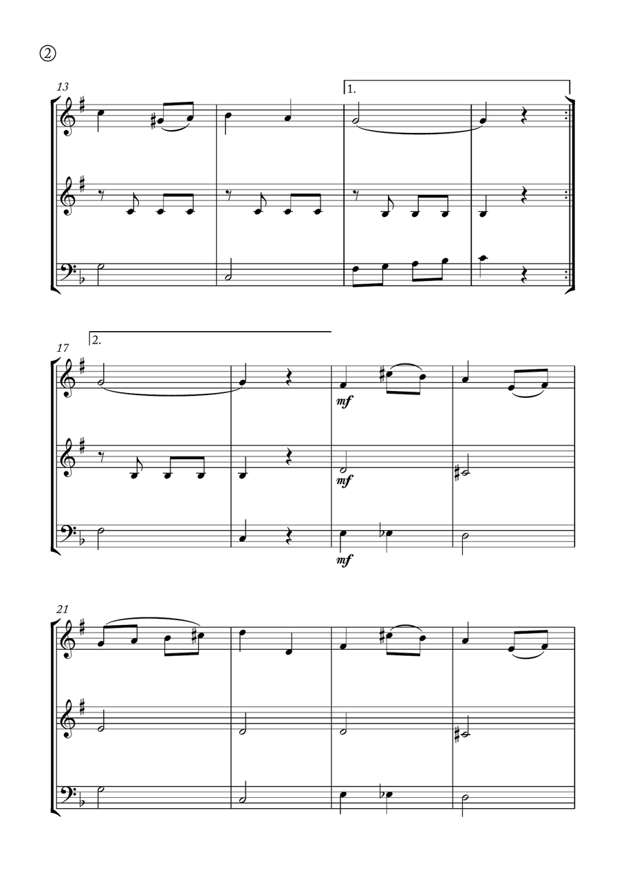 Melody in F Melody in F Brass Ensemble scores gallery preview page 2