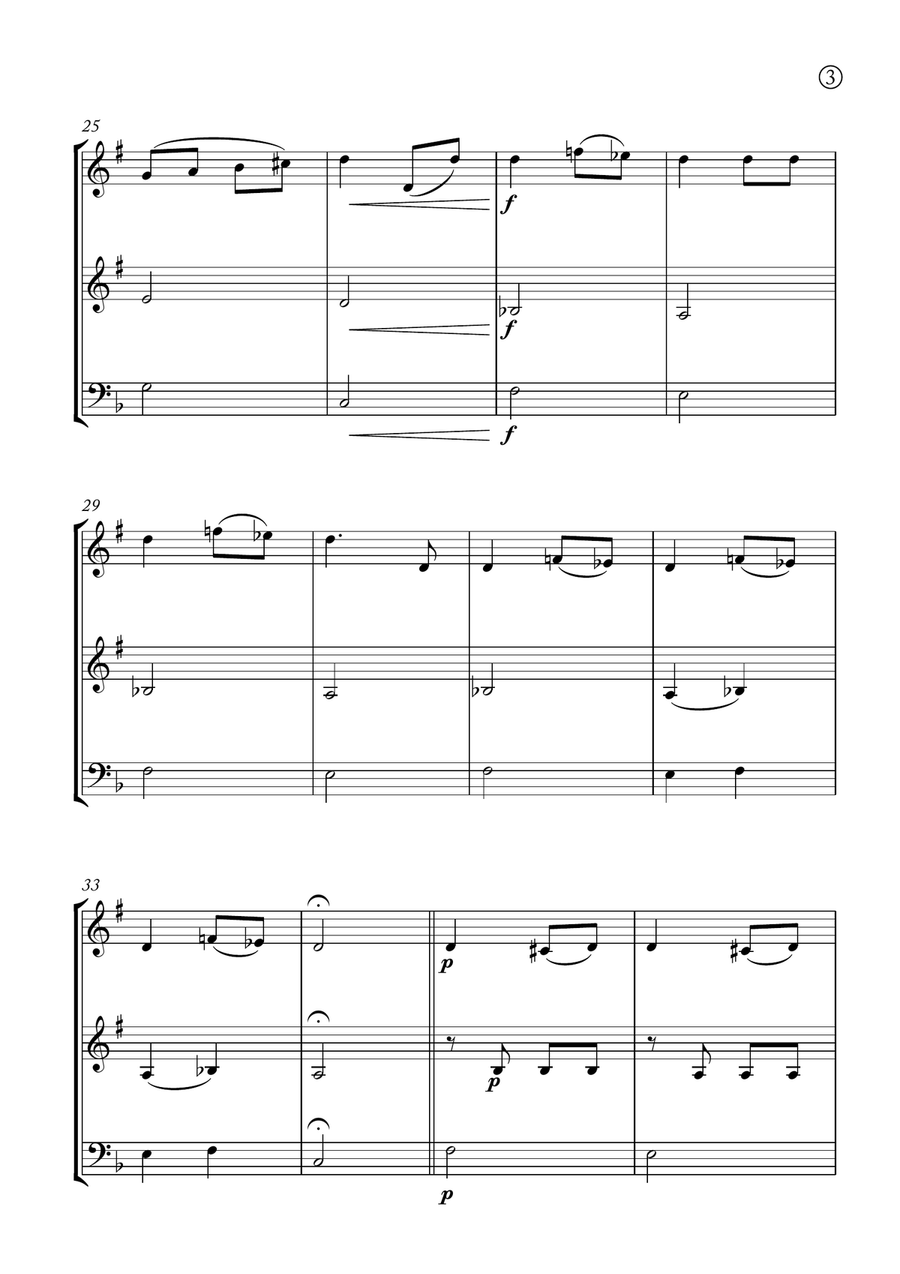 Melody in F Melody in F Brass Ensemble scores gallery preview page 3