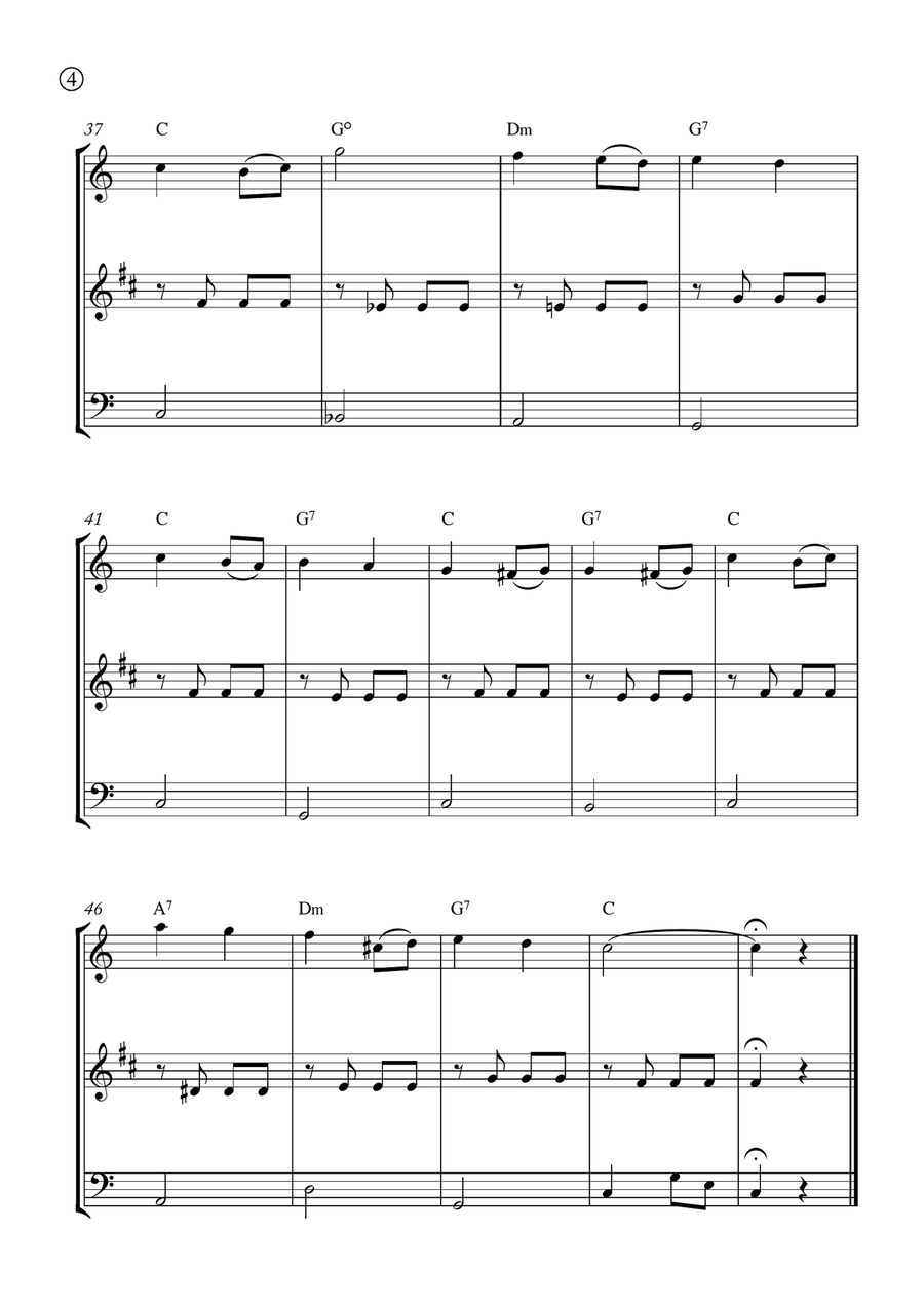 Melody in F Melody in F Woodwind Trio scores gallery preview page 4