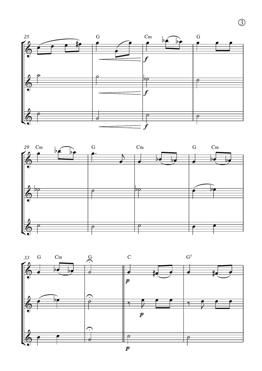 Melody in F Melody in F Chamber Music scores gallery preview page 3