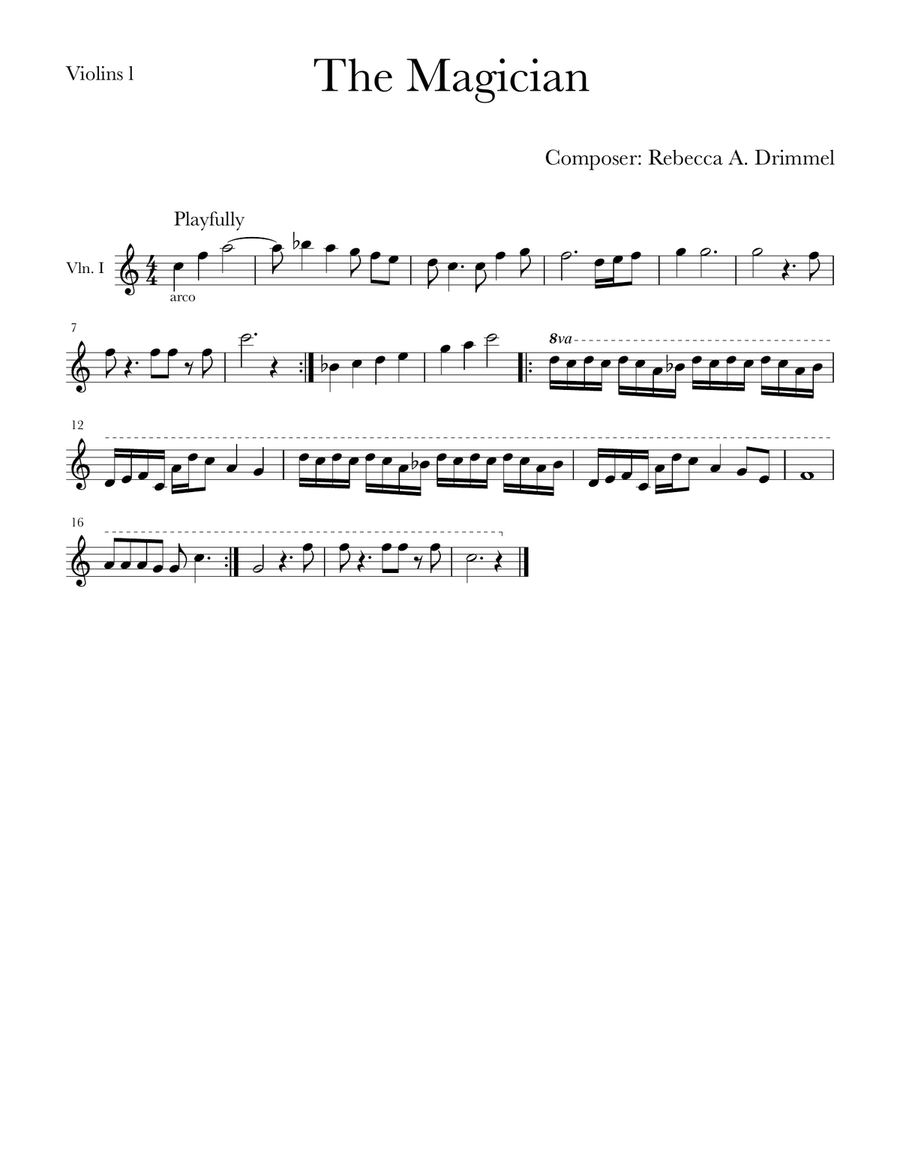 The Magician The Magician String Orchestra scores gallery preview page 4