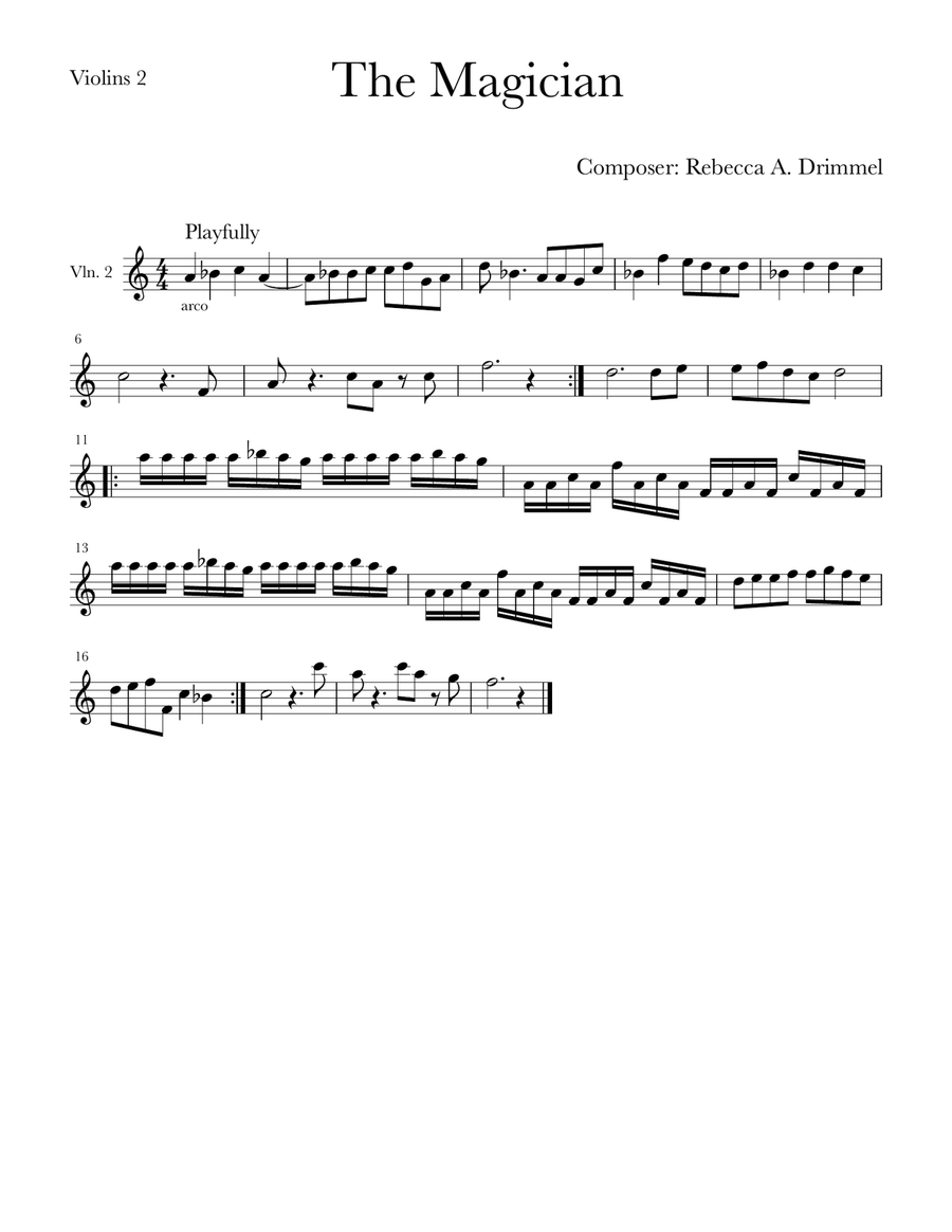 The Magician The Magician String Orchestra scores gallery preview page 5