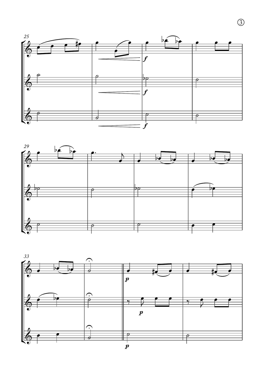 Melody in F Melody in F Chamber Music scores gallery preview page 3