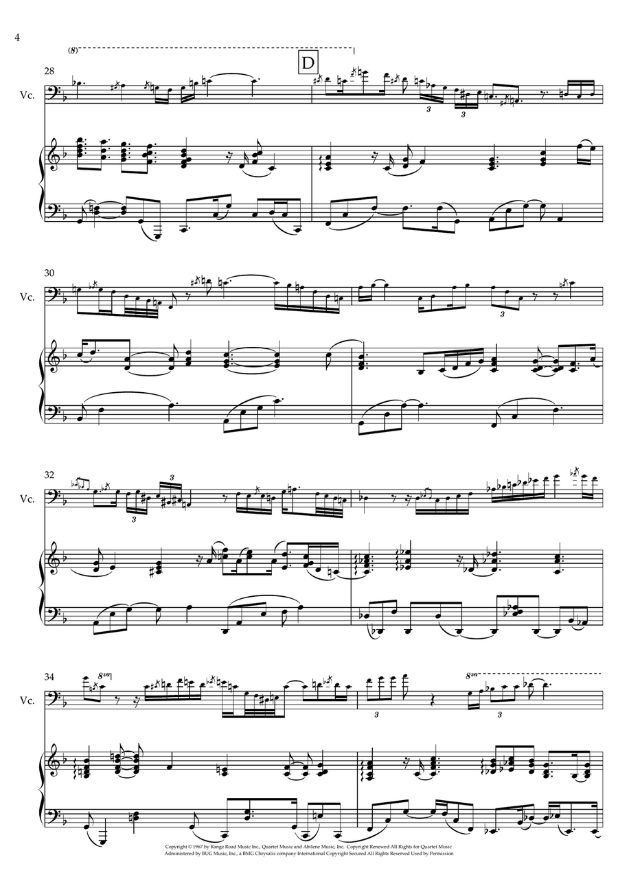 What A Wonderful World Piano scores gallery preview page 4