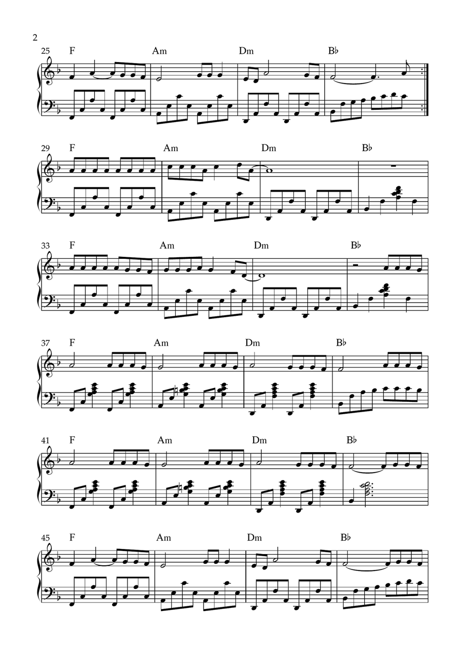 You Say You Say Easy Piano scores gallery preview page 2