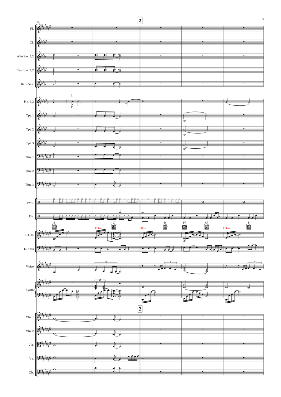 A New Day Has Come A New Day Has Come Full Orchestra scores gallery preview page 3
