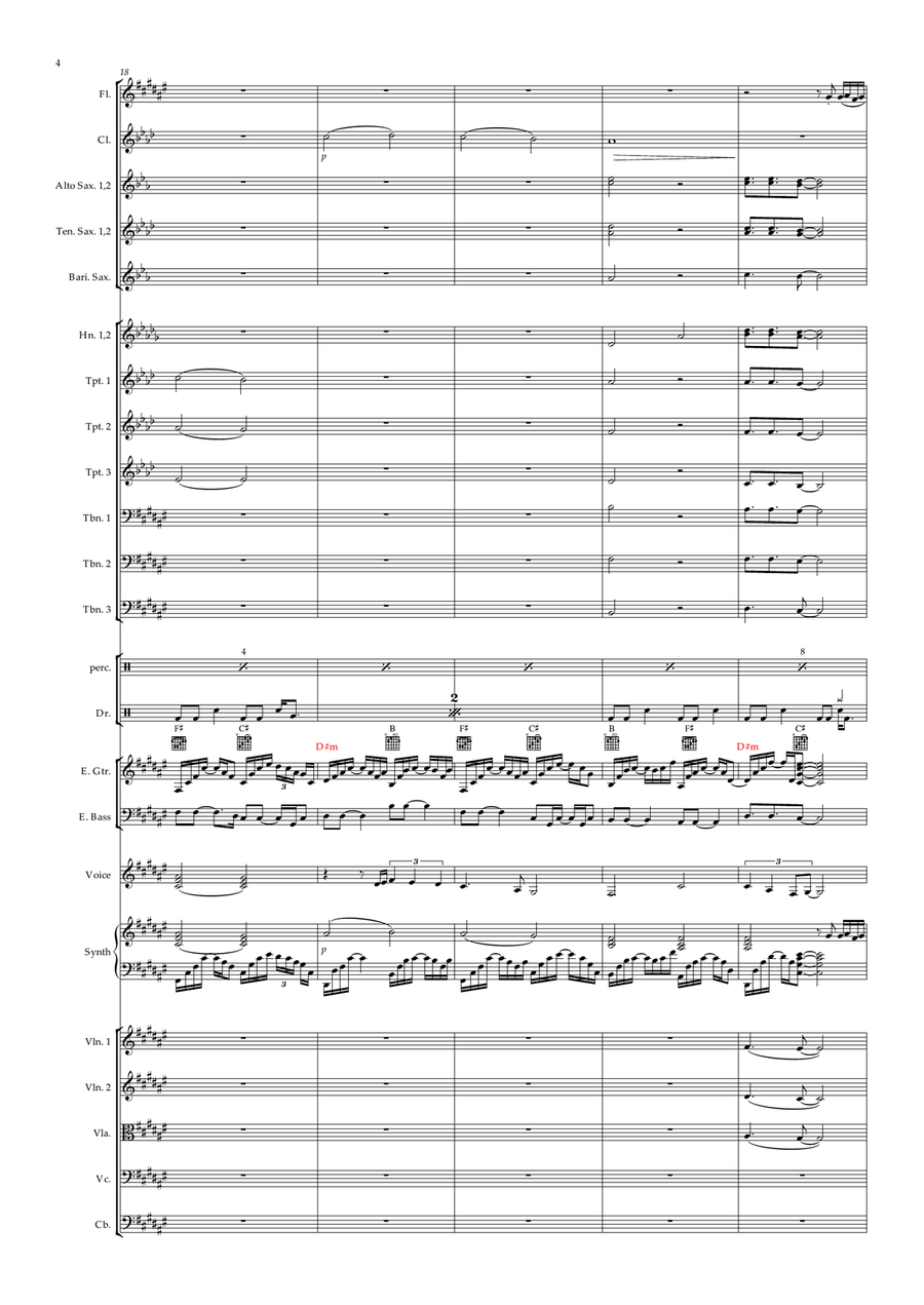 A New Day Has Come A New Day Has Come Full Orchestra scores gallery preview page 4