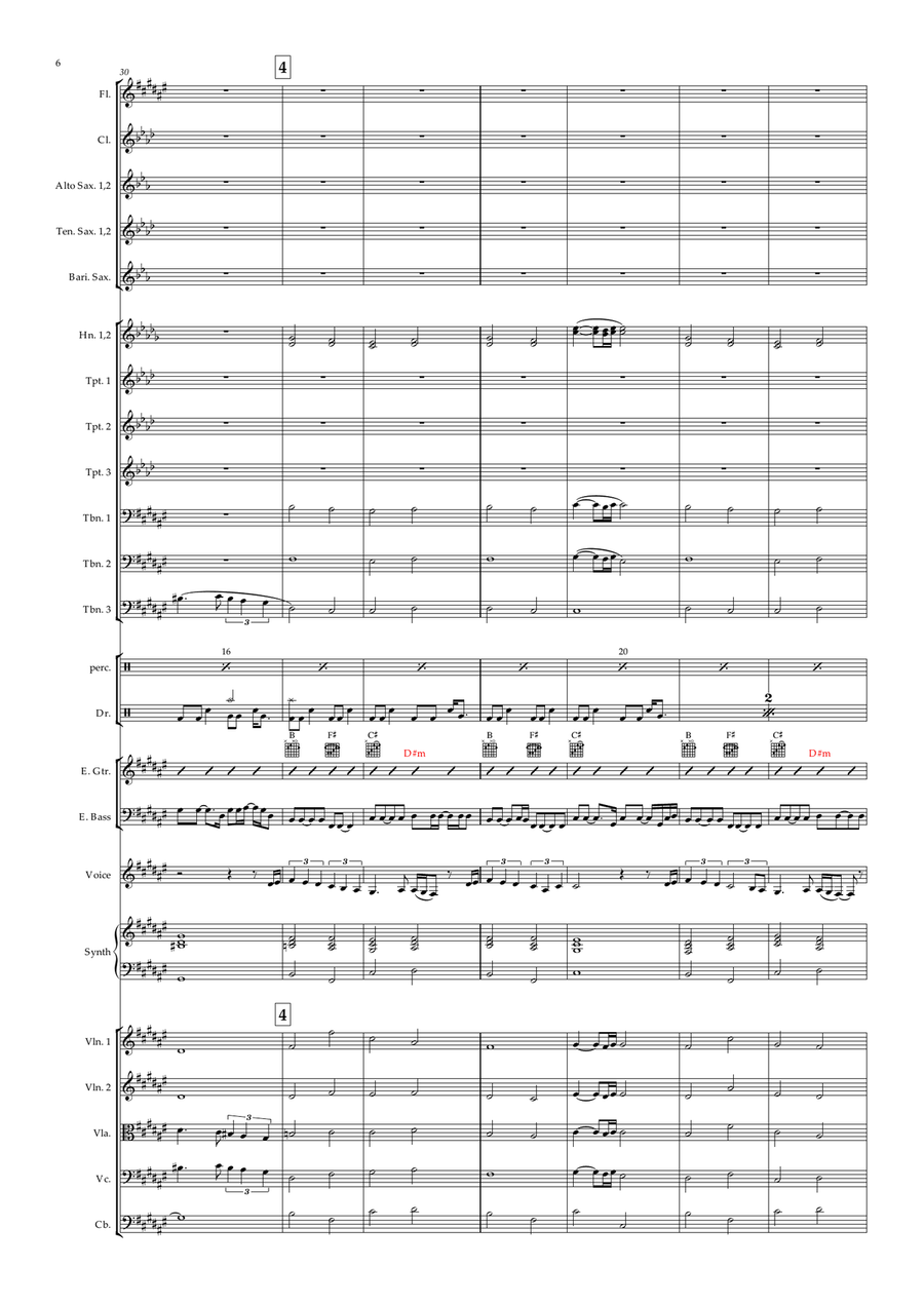 A New Day Has Come A New Day Has Come Full Orchestra scores gallery preview page 6