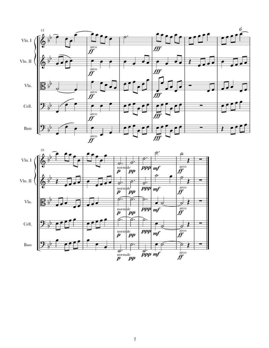My Last Farewell My Last Farewell String Orchestra scores gallery preview page 2