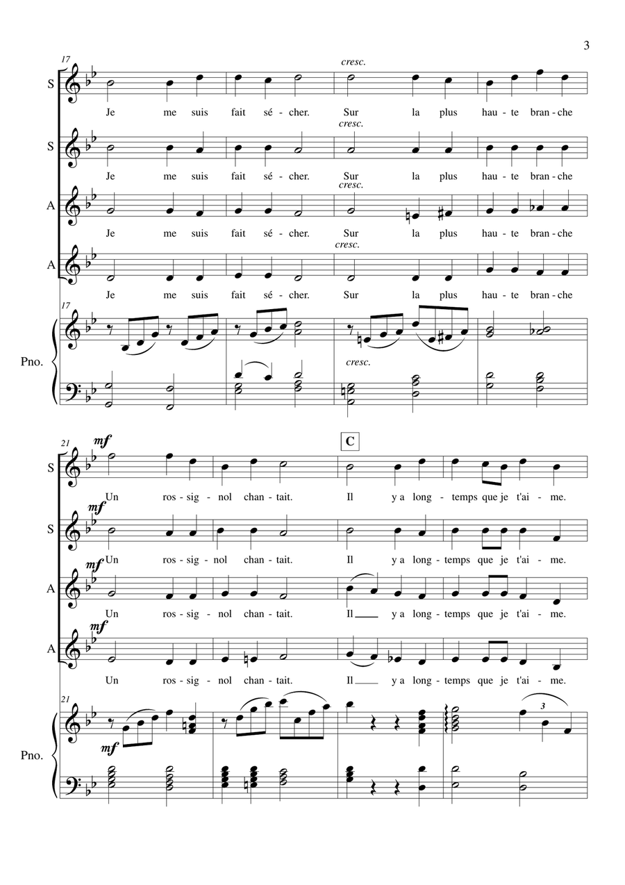 A la Claire Fontaine A la Claire Fontaine SSAA scores gallery preview page 4