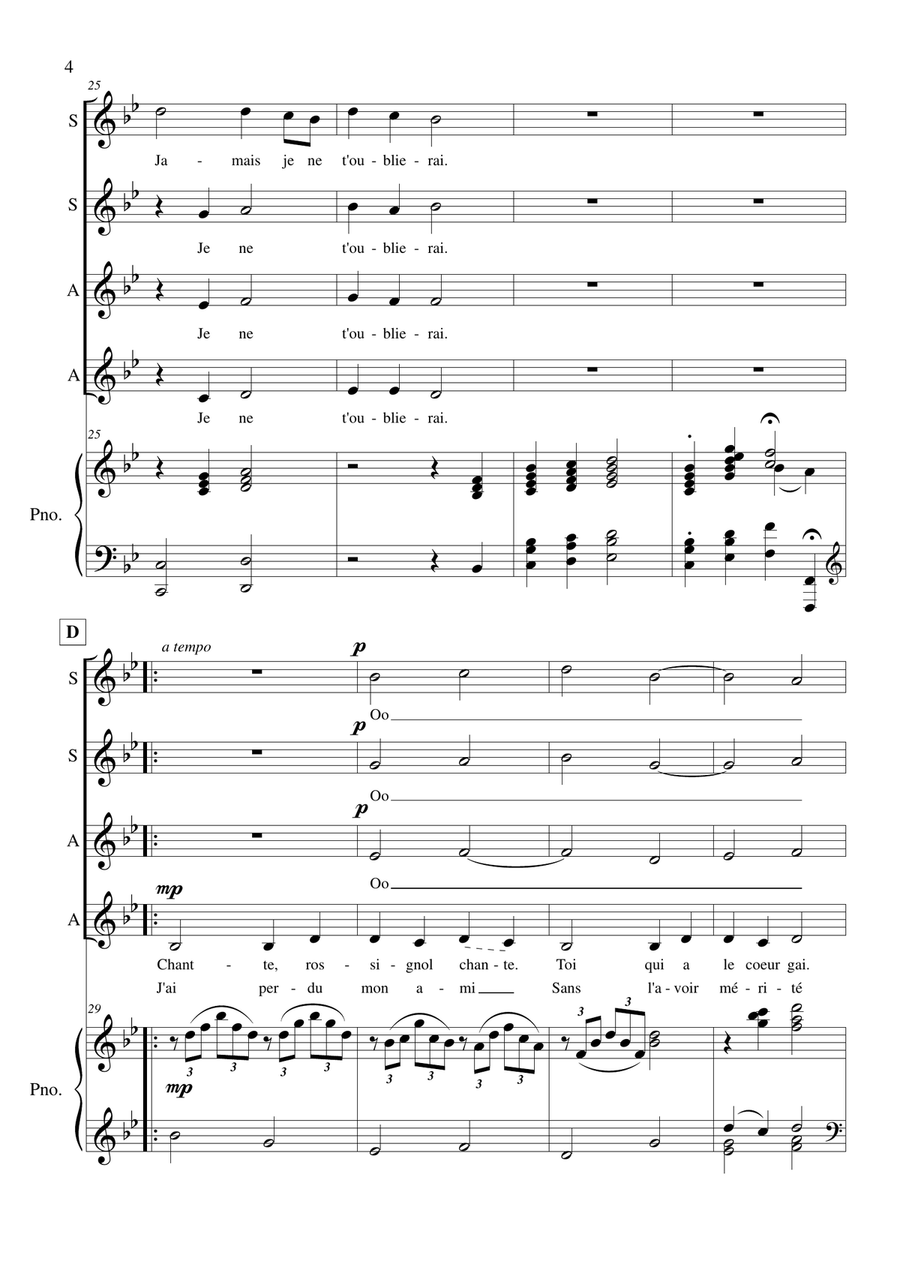 A la Claire Fontaine A la Claire Fontaine SSAA scores gallery preview page 5
