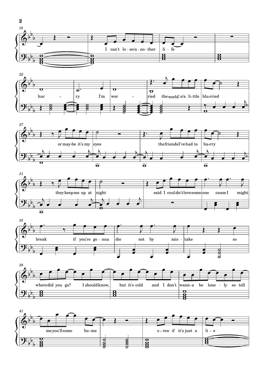 Ilomilo Ilomilo Easy Piano scores gallery preview page 2