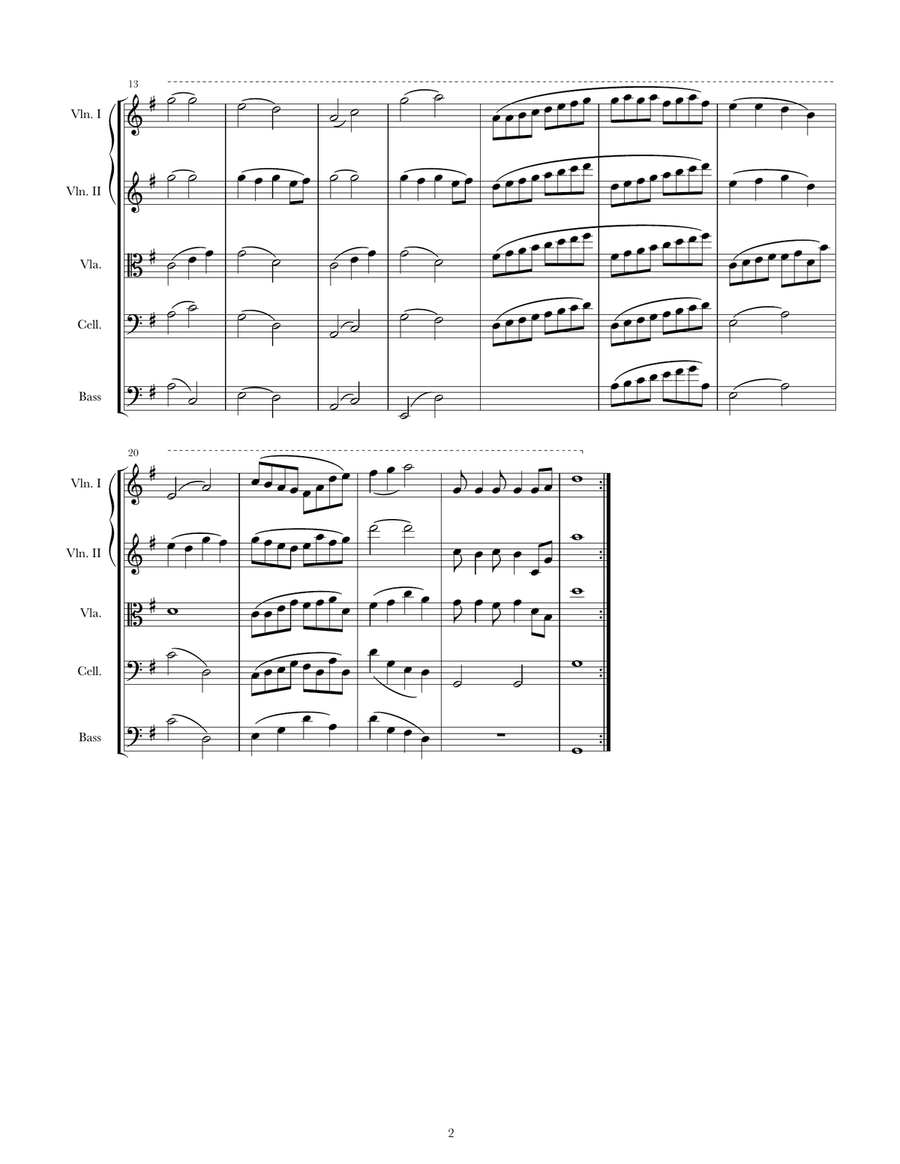 Serene Waterfalls Serene Waterfalls String Orchestra scores gallery preview page 2