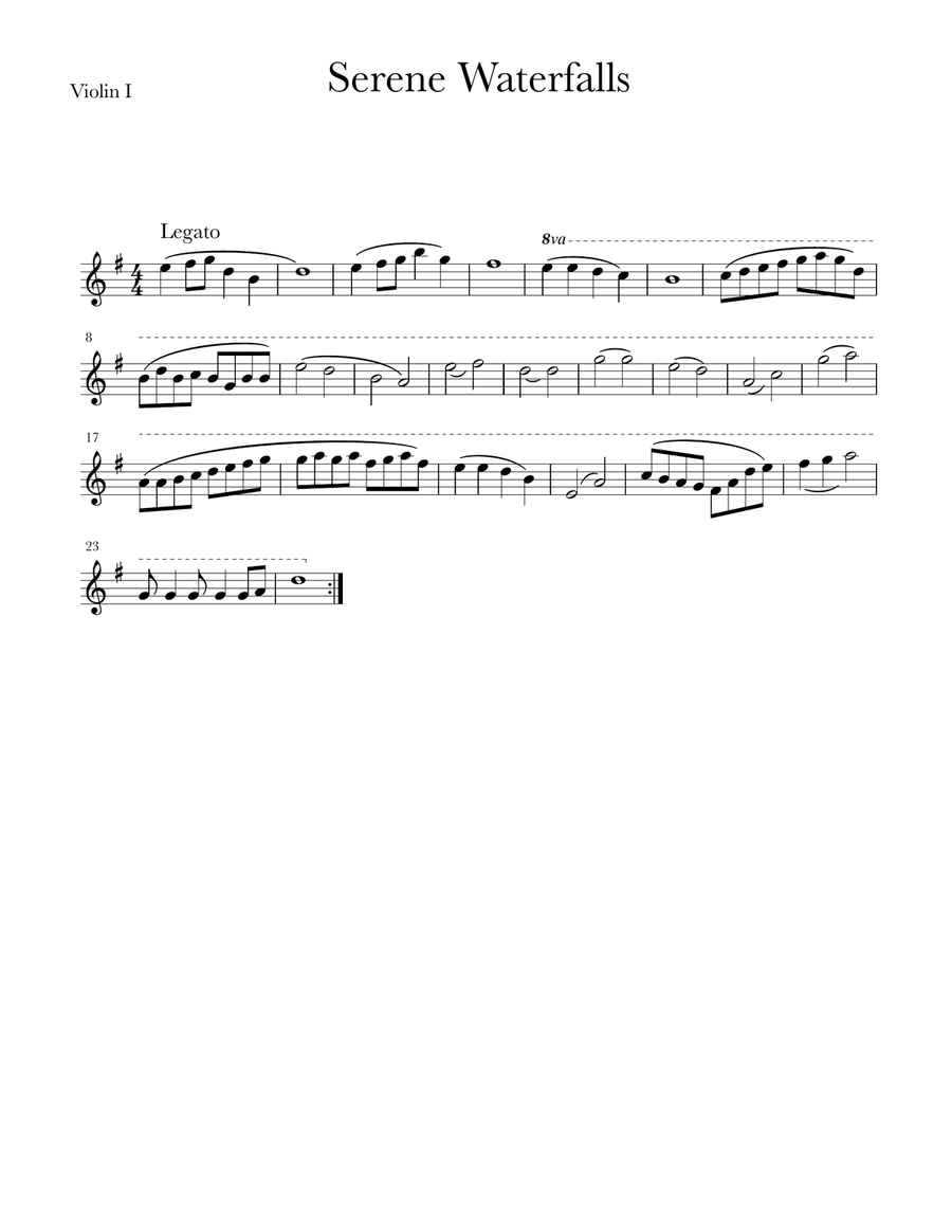 Serene Waterfalls Serene Waterfalls String Orchestra scores gallery preview page 3