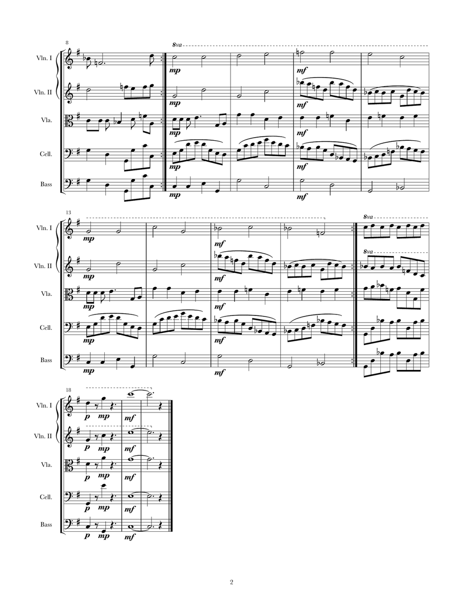 Sounds of the Sea Sounds of the Sea String Orchestra scores gallery preview page 2