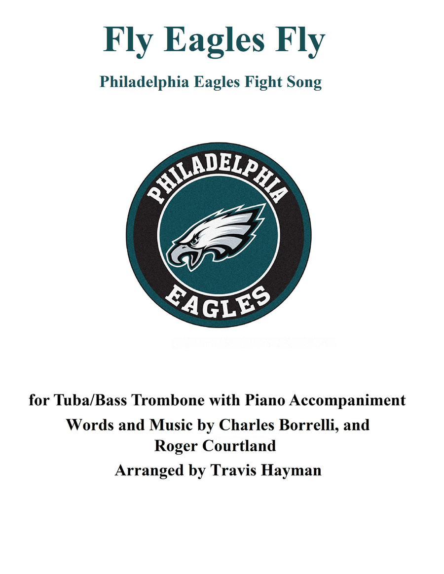 Fly Eagles Fly - for Tuba/Bass Trombone with Piano Accompaniment Trombone scores gallery preview page 1