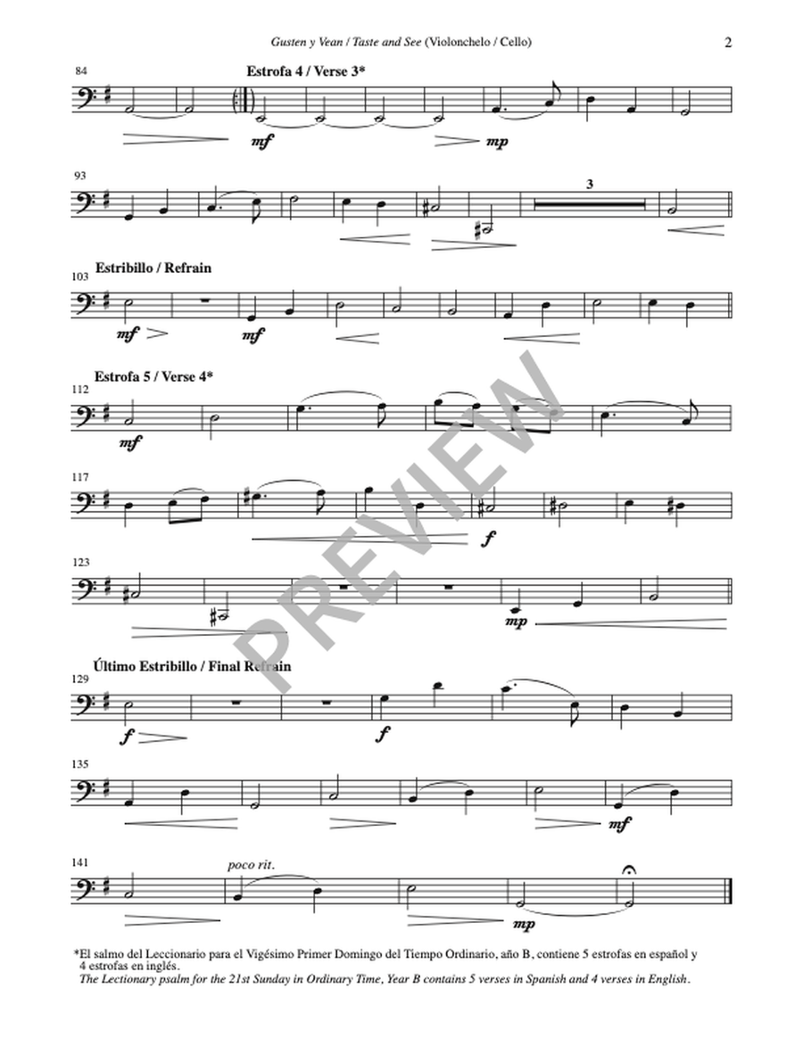 Gusten y Vean / Taste and See - Instrument edition Flute scores gallery preview page 4