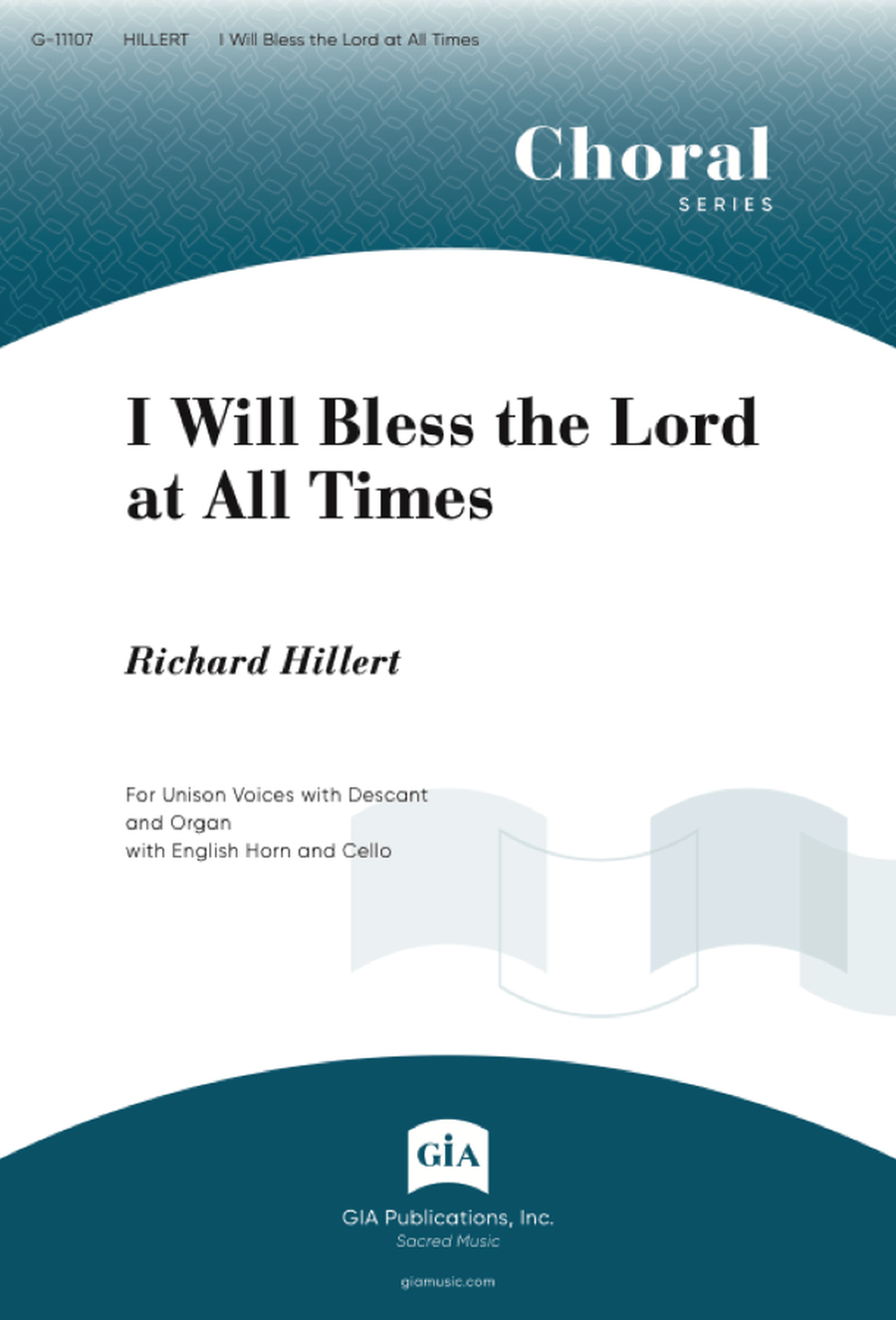 I Will Bless the Lord at All Times - Instrument edition English Horn scores gallery preview page 1