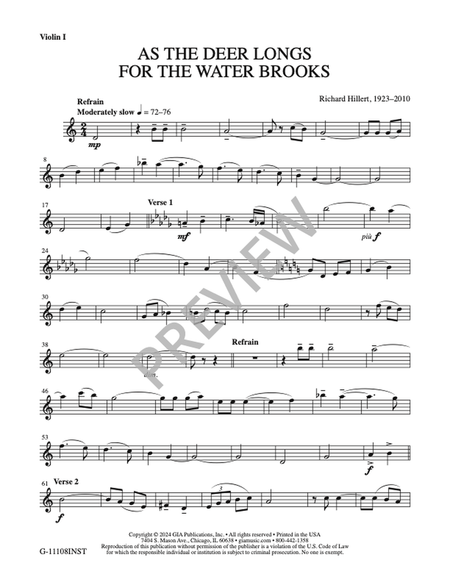 As the Deer Longs for the Water Brooks - Instrument edition Oboe scores gallery preview page 3
