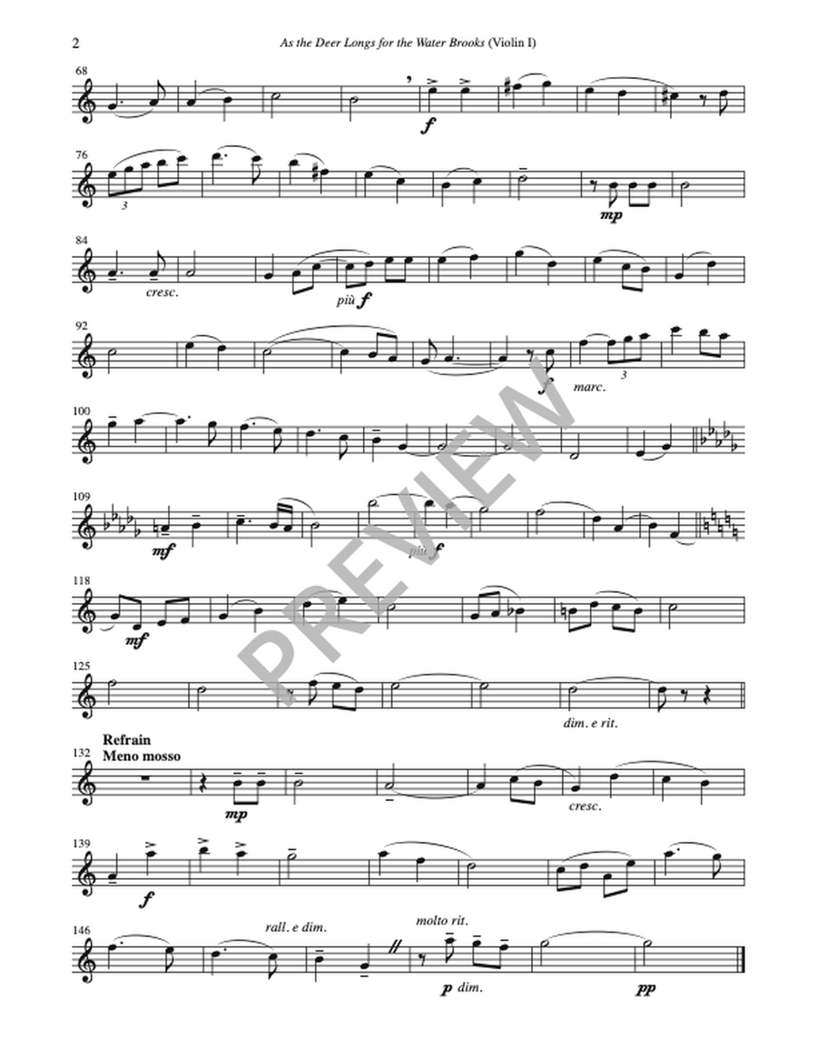 As the Deer Longs for the Water Brooks - Instrument edition Oboe scores gallery preview page 4