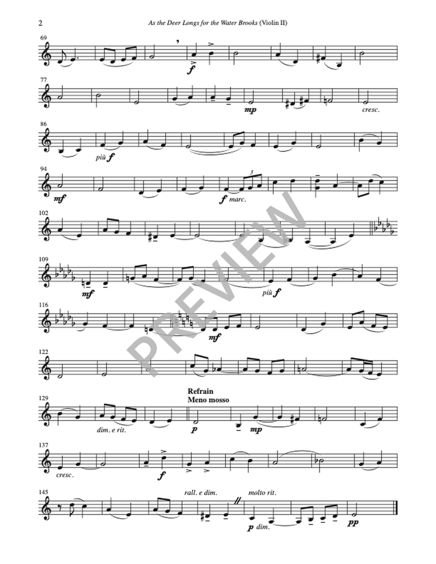As the Deer Longs for the Water Brooks - Instrument edition Oboe scores gallery preview page 6