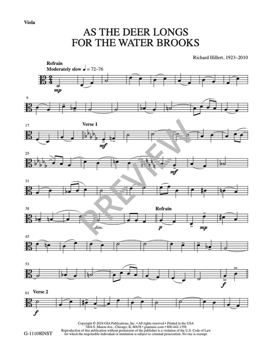 As the Deer Longs for the Water Brooks - Instrument edition Oboe scores gallery preview page 7
