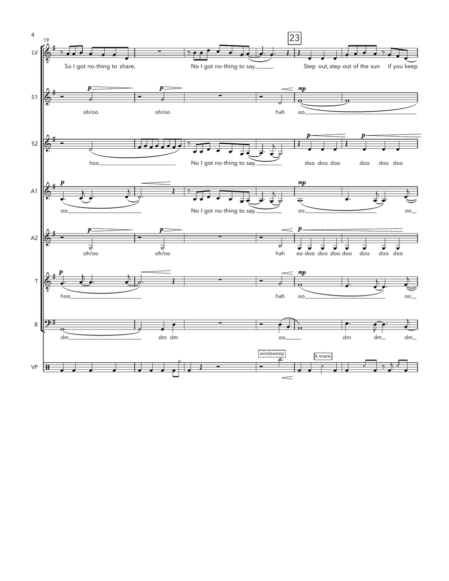 Waving Through A Window Waving Through A Window Divisi scores gallery preview page 4