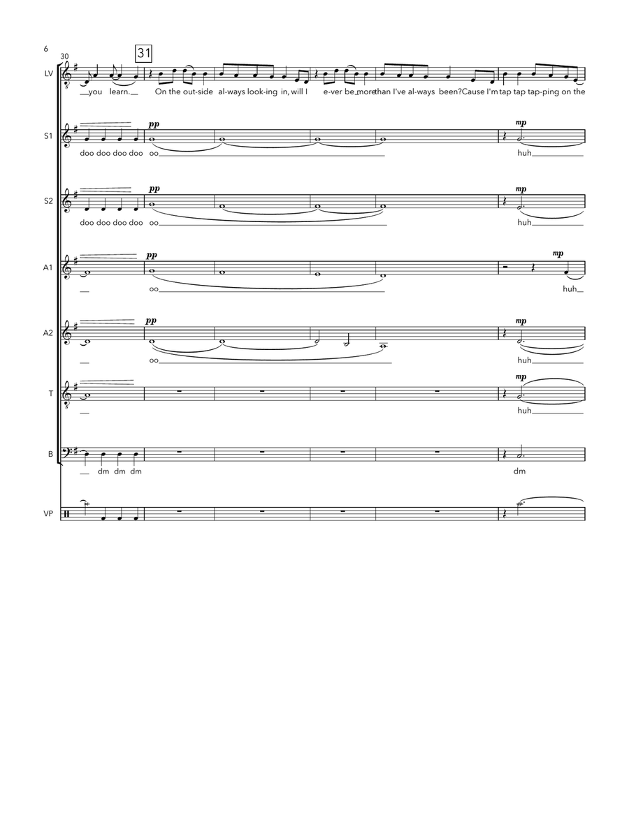 Waving Through A Window Waving Through A Window Divisi scores gallery preview page 6