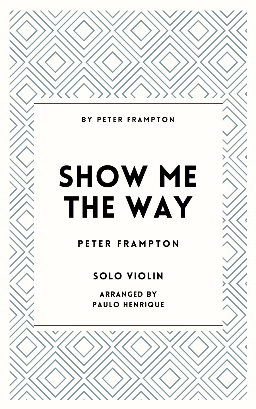 Show Me The Way Show Me The Way Violin Solo scores gallery preview page 1