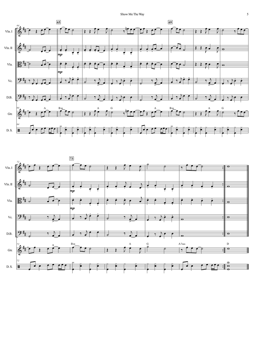 Show Me The Way Show Me The Way Chamber Music scores gallery preview page 6