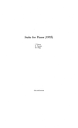 Suite for PIano (1995)