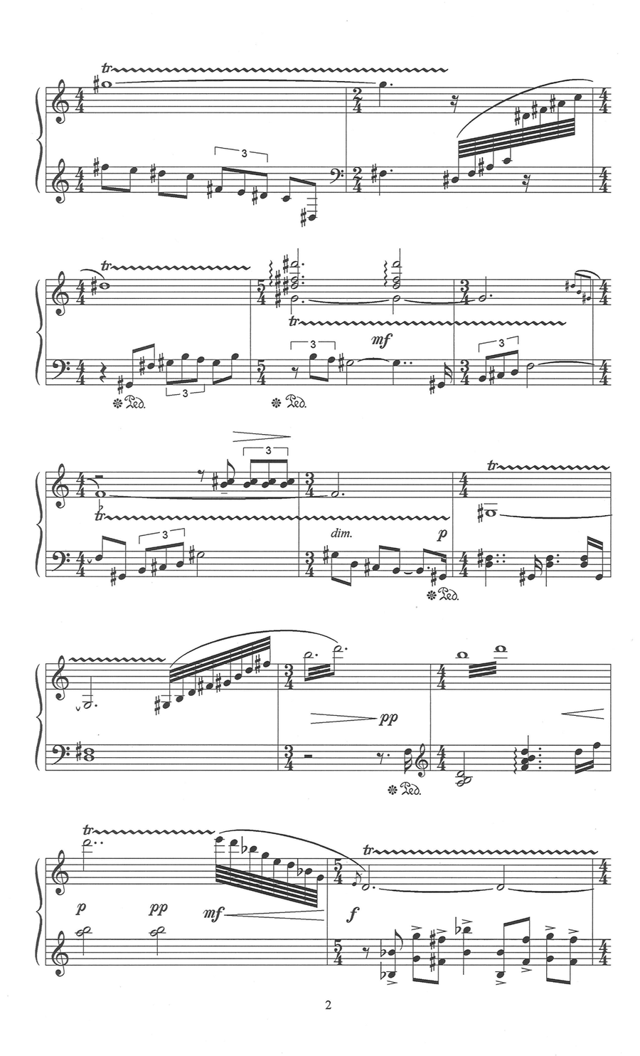 Suite for PIano (1995) Suite for PIano (1995) Chamber Music scores gallery preview page 4