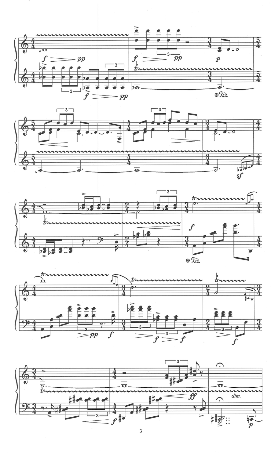 Suite for PIano (1995) Suite for PIano (1995) Chamber Music scores gallery preview page 5