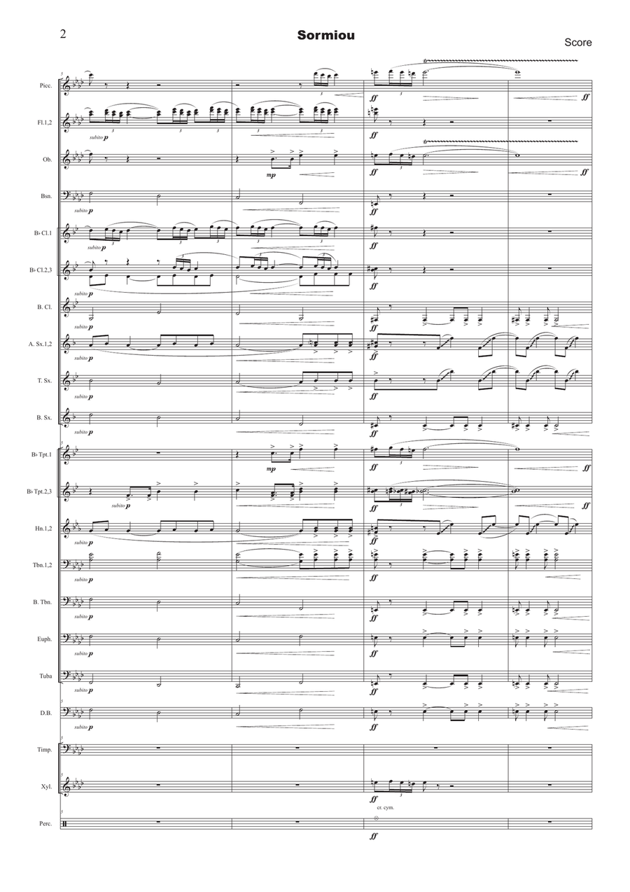 Sormiou Sormiou Concert Band scores gallery preview page 2