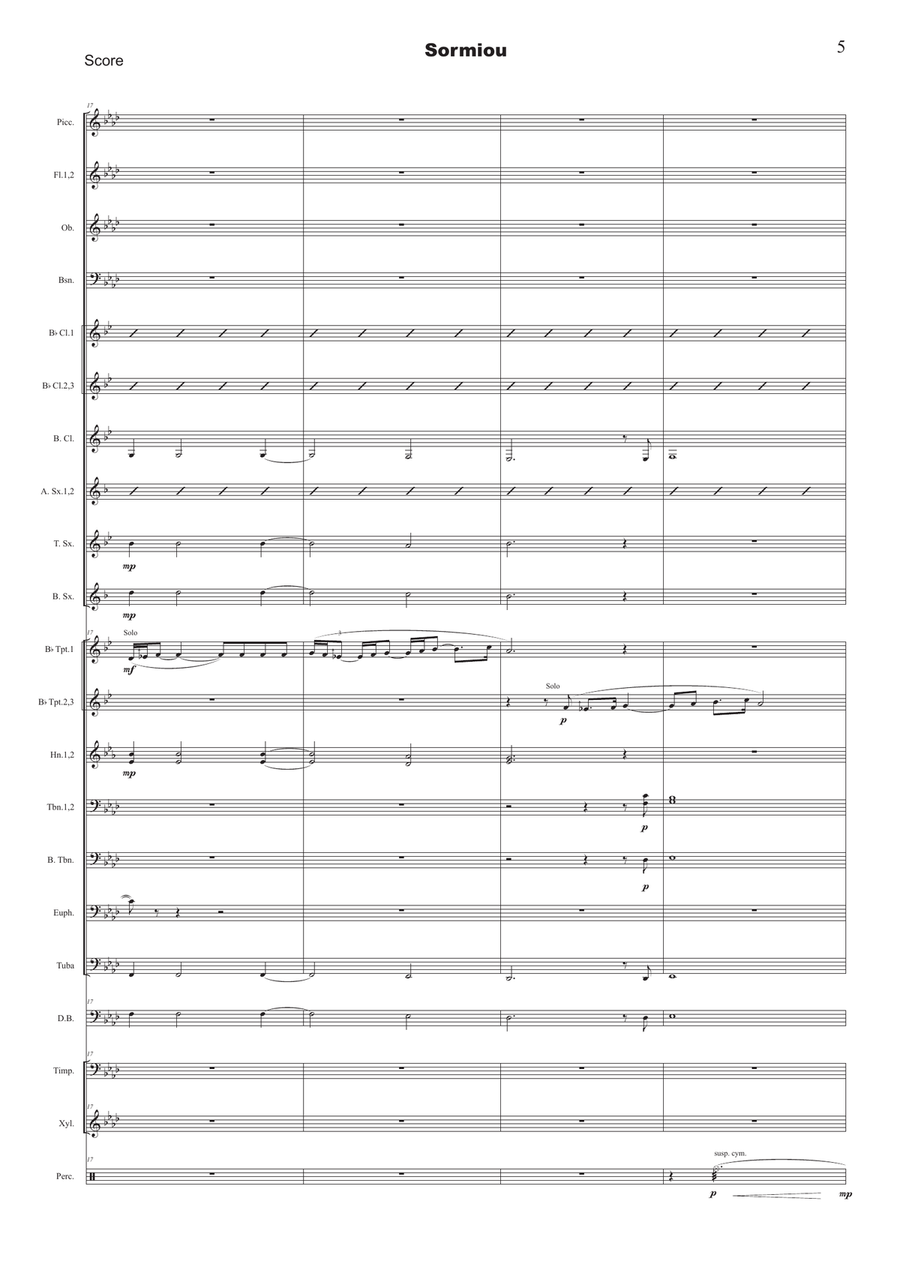 Sormiou Sormiou Concert Band scores gallery preview page 5