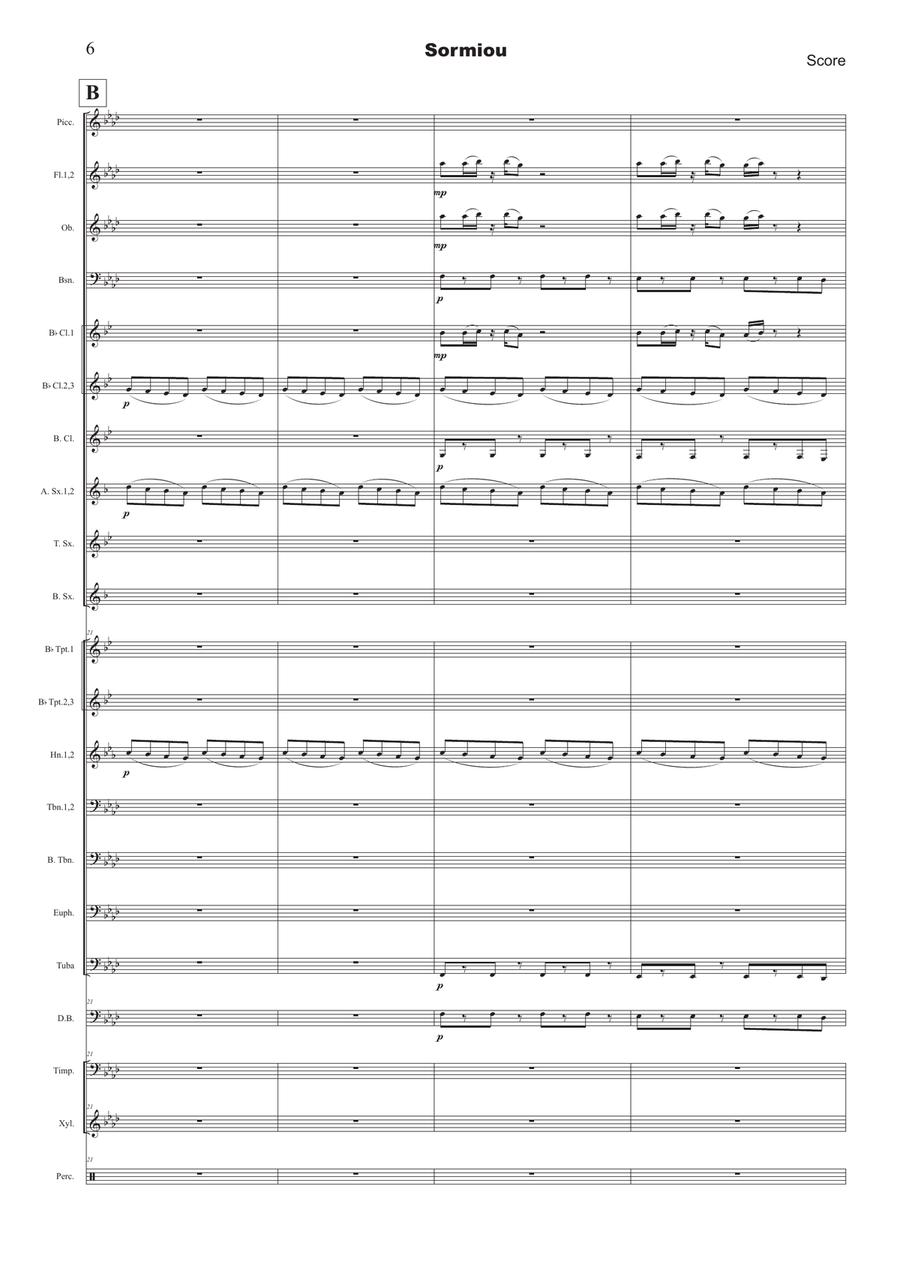Sormiou Sormiou Concert Band scores gallery preview page 6