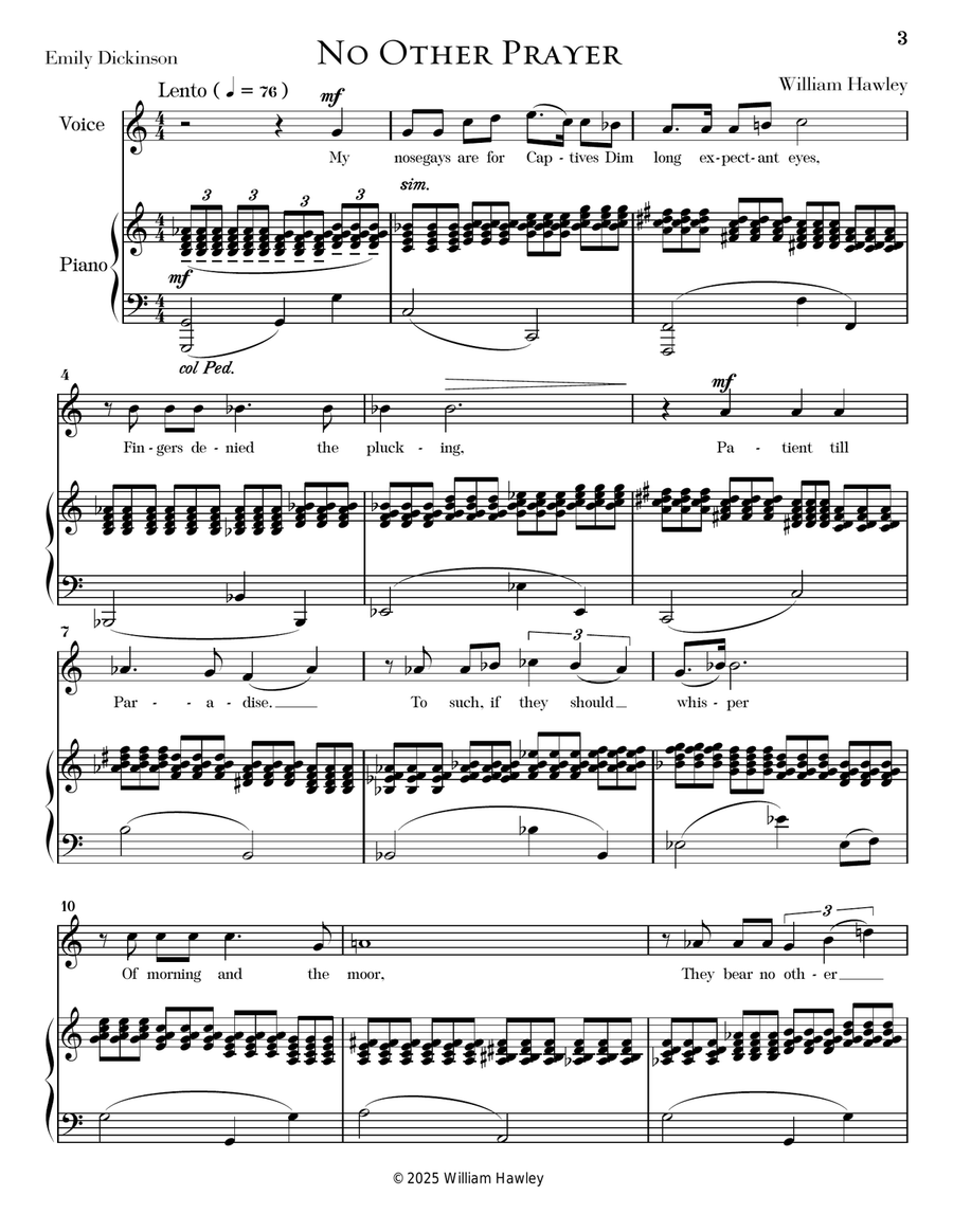 No Other Prayer No Other Prayer Piano, Vocal scores gallery preview page 3