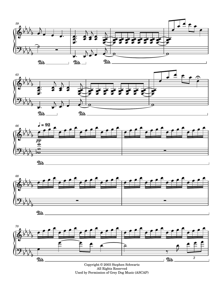 Defying Gravity Defying Gravity Piano Solo scores gallery preview page 3
