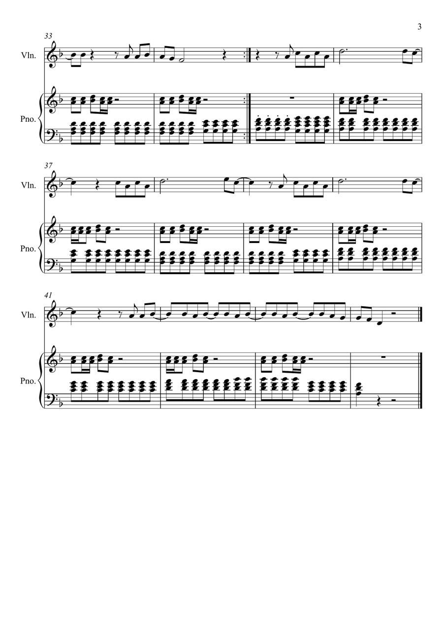 Rolling In The Deep Violin Solo scores gallery preview page 3